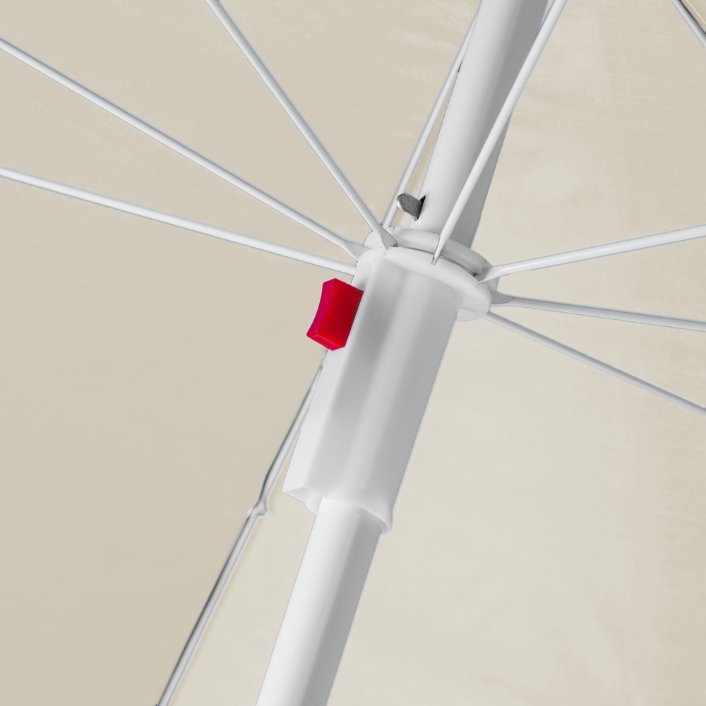 B-Ware Strandsonnenschirm 1,8m beige Sonne Schirm Strand Schutz | eBay